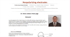 Desktop Screenshot of nonpolarizingelectrode.com